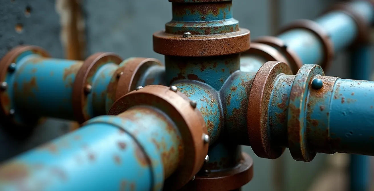 Vue macro montrant les interconnexions entre réseaux d'infrastructure d'un hôpital avec points de vulnérabilité