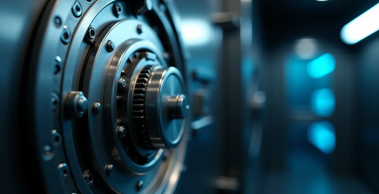 Coffre-fort haute sécurité symbolisant la protection des secrets industriels