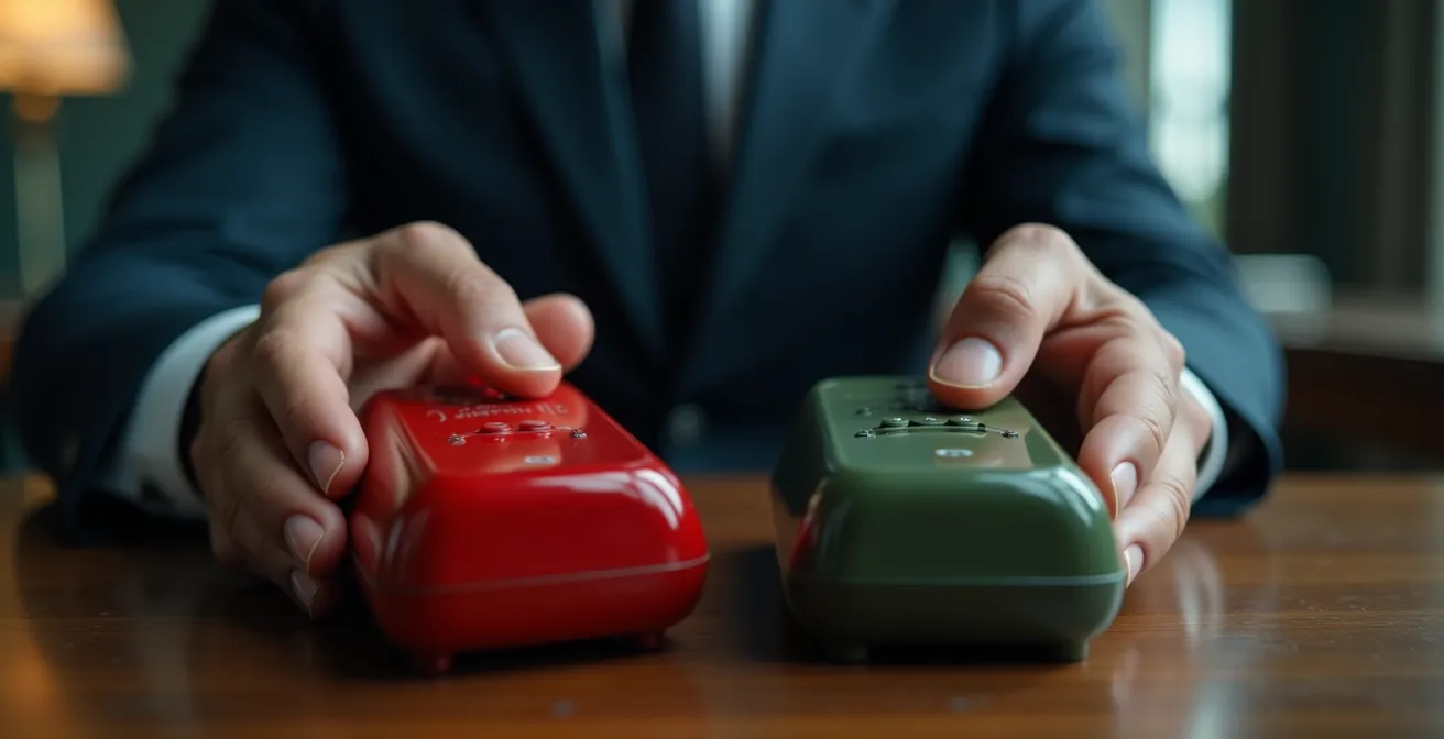 Visualisation du processus de bascule du commandement entre autorités civiles et militaires