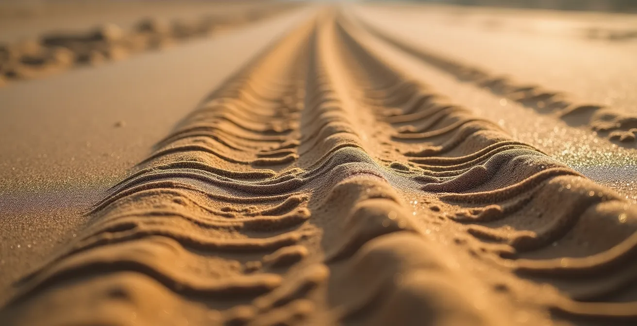 Visualisation macro des franges d'interférence radar révélant des micro-déplacements au sol